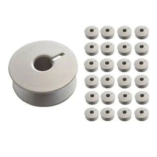 Bobina Metal Reta Industrial Baixa 10, 15 ou 30 unidades Carretilha Com Corte Maquina Costura