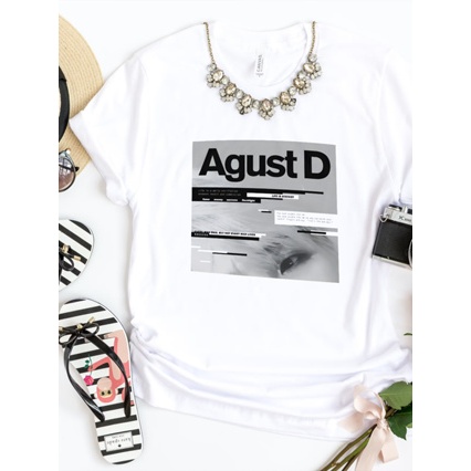 Camiseta Camisa Feminina Masculino Min Yoongi August D Suga Bts