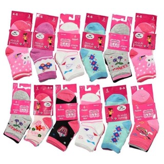 Kit 6 Pares Meias Infantil feminino