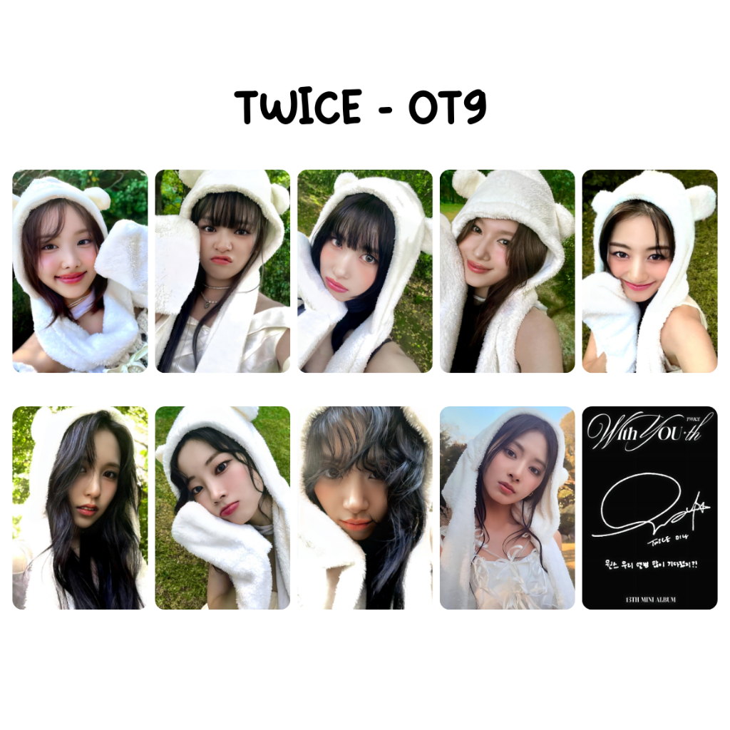 TWICE Kit fanmade - photocards WITH YOU-TH - Nayeon - Jeongyeon - Momo -Sana - Jihyo - Mina - Dahyun - Chaeyoung - Tzuyu em Oferta na Shopee