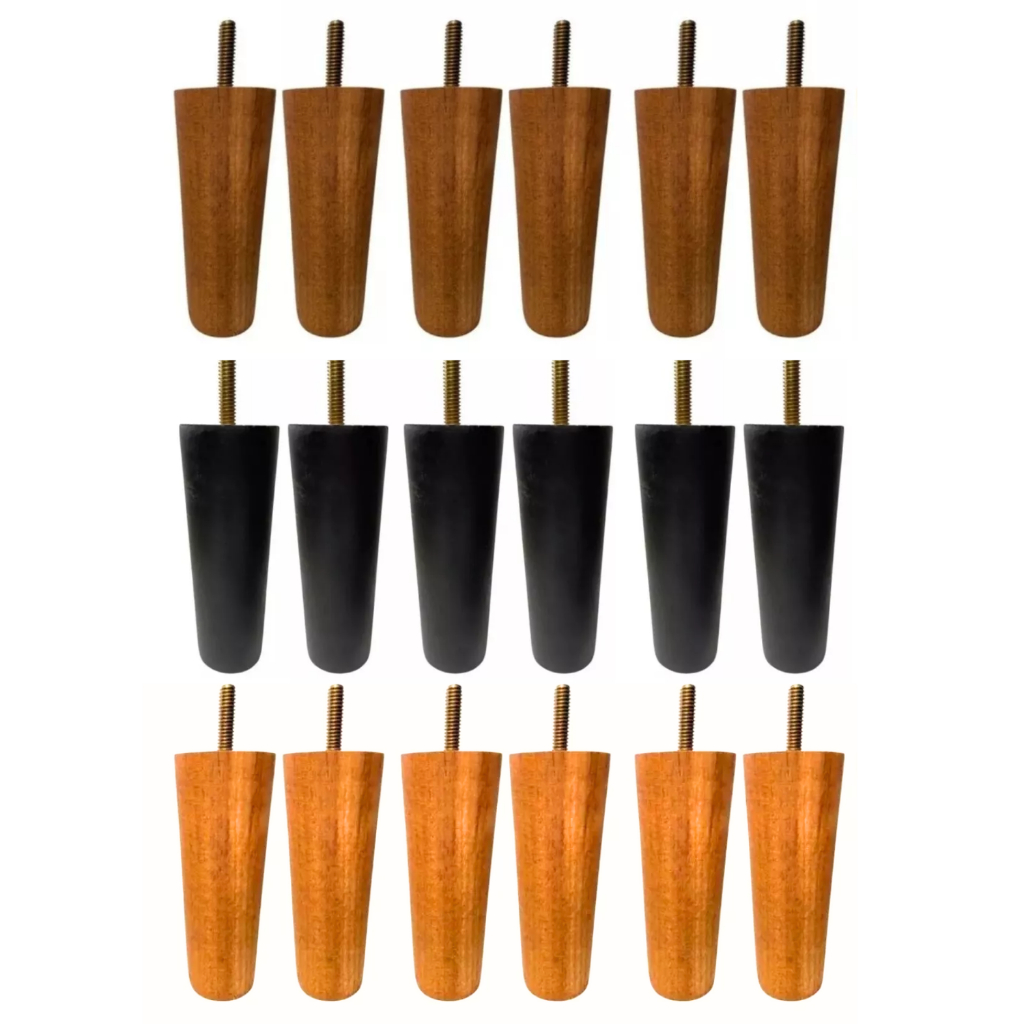 Kit De Pé Cama Box Casal Baú -15cm Madeira em madeira maciça em Oferta na Shopee