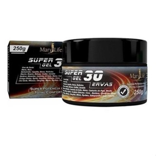 Super Gel 30 Ervas Mary Life 250g em Oferta na Shopee