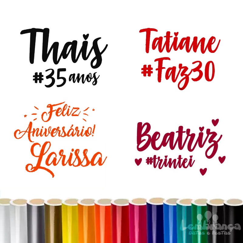 Adesivo Personalizado para Balões, Bexigas e Bubble em Oferta na Shopee