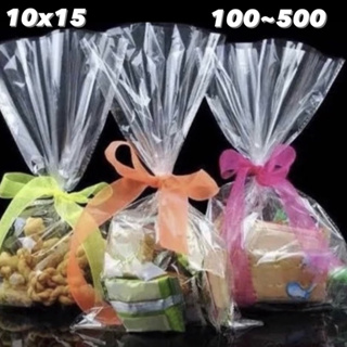 100~500 Saco Presente Celofane bopp 10x15 centímetros transparente// em Oferta na Shopee