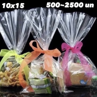 500~2.500 SAQUINHOS  saco celofane 10x15 bopp transparente OFF em Oferta na Shopee
