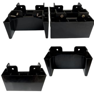 Kit Pés Guarda Roupa Bipartido Rack Moveis Em Geral 5cm + Parafusos em Oferta na Shopee