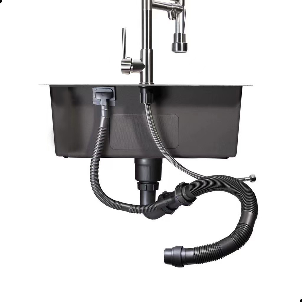 Cuba Inox Escovado Quadrada 65x45 Gourmet Com Acessórios