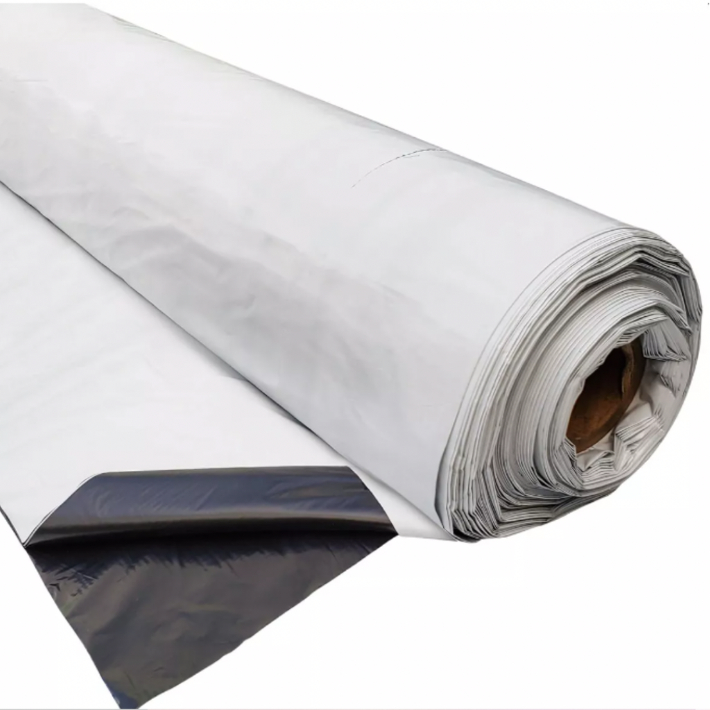 Lona Silagem Dupla Face Preta e Branca Resistente 4 mts de Largura