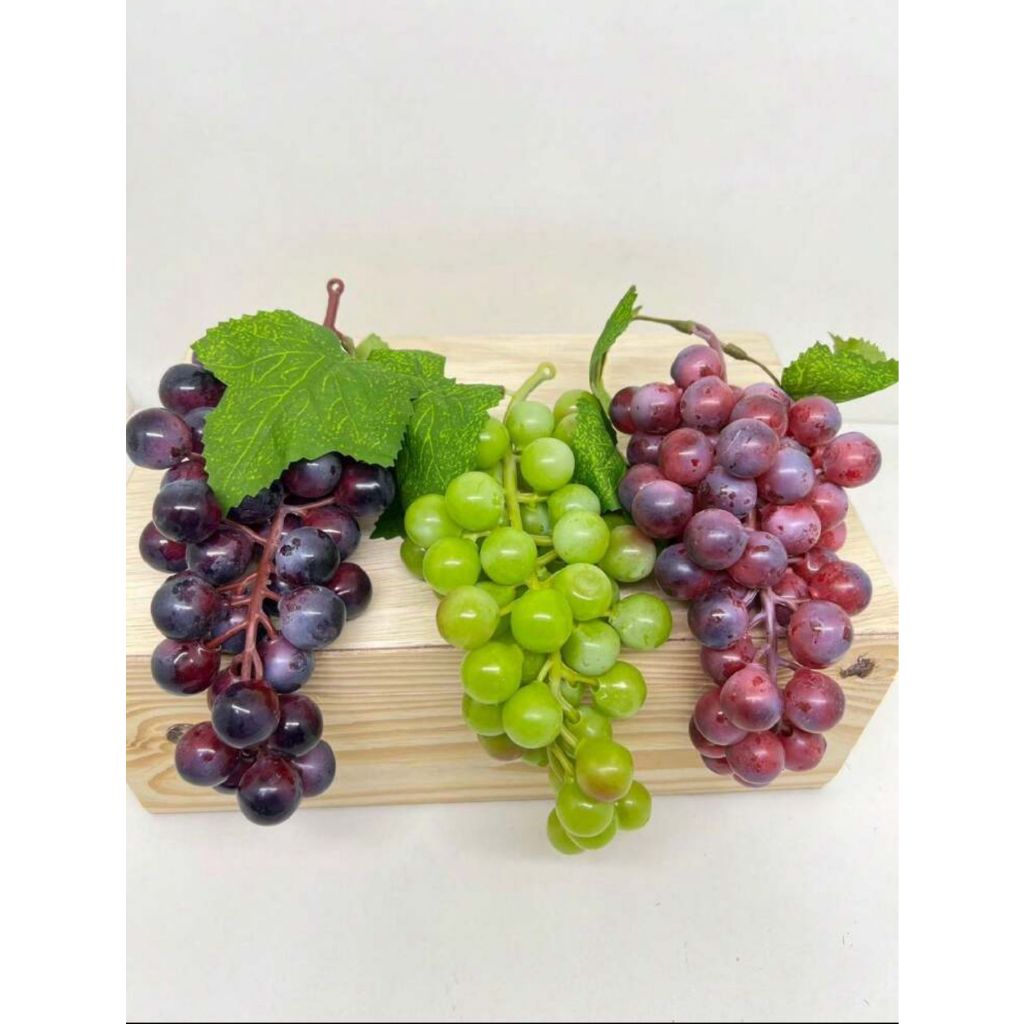 KIT 6 Uvas Artificiais Para Decorar Mesas Festas Casamentos
