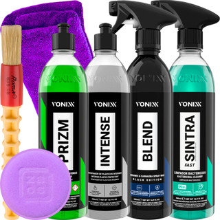 Kit Prizm Restaurador de Vidros Cera Blend Spray Black Sintra Fast Intense Vonixx em Oferta na Shopee