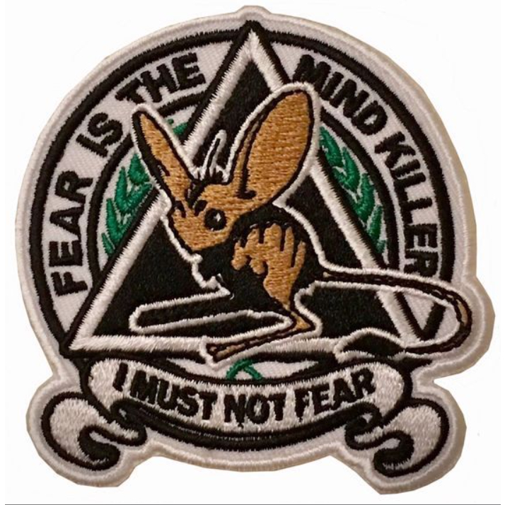 I must no fear patch bordado