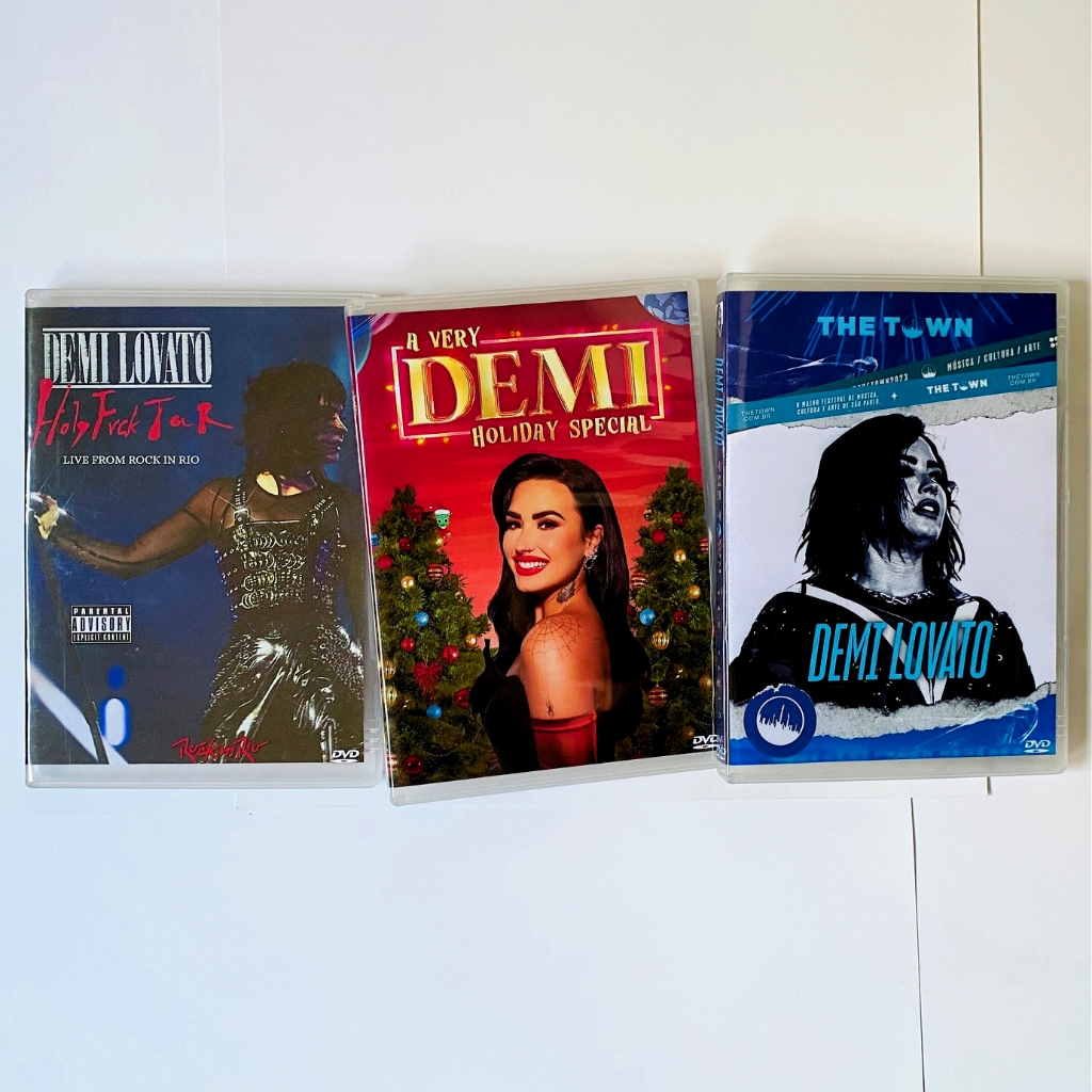 DVD Demi Lovato Rock In Rio Rio de Janeiro The Town Festival São Paulo 2023 A Very Demi Holiday Special 2023 Revamped