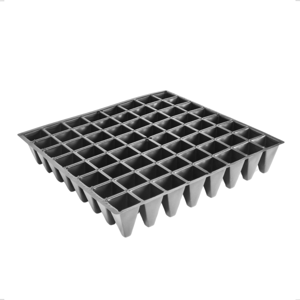 kit Conjunto 20 Bandejas Produção  Mudas Sementeira 64 Células Plantio Grama Frutas Mudas Nutriplast