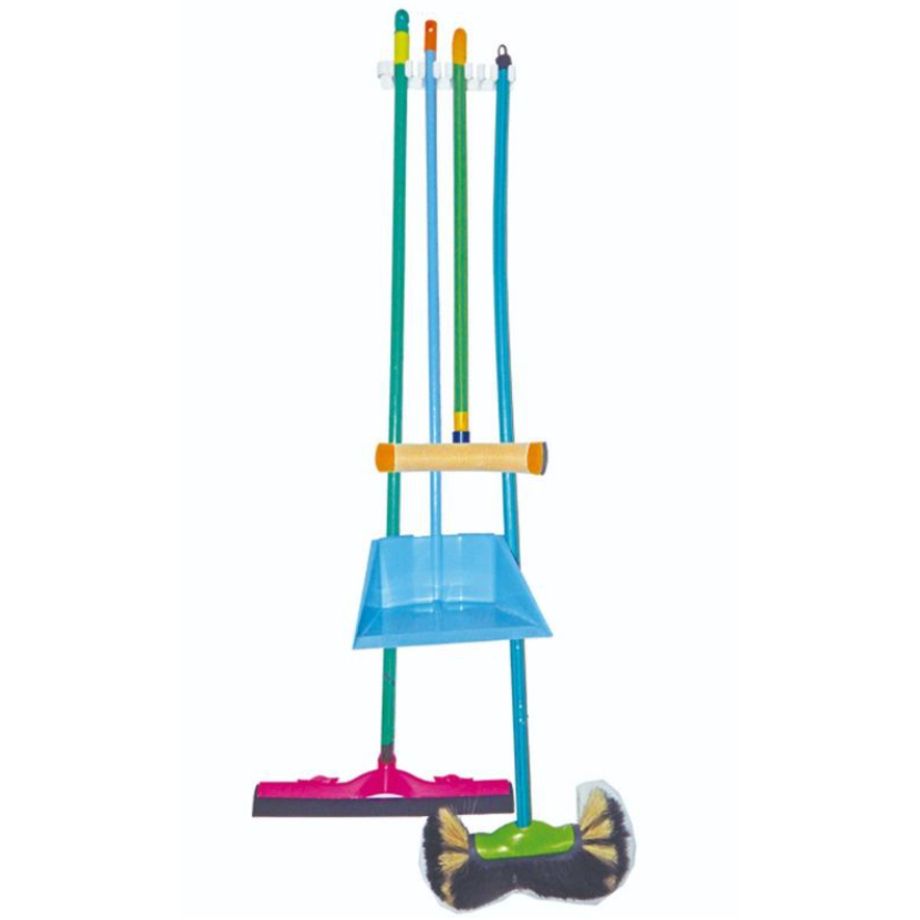 Suporte Prático Dupla Função Enrola Mangueira e Gancho Para Vassouras Organização da Casa em Oferta na Shopee