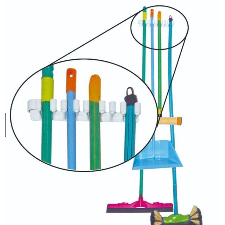 Kit 1 a 5 Suportes  Multiuso Para Vassouras Enrola Mangueira Pratico Organizador em Oferta na Shopee