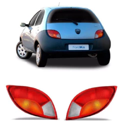 Lanterna Traseira Ford Ka 97 98 99 2000 2001 Fume/âmbar