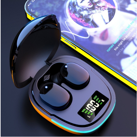 Fone De Ouvido Gaming  G9S Sem Fio Bluetooth Com Cancelamento De Ruído À prova d'água Som estéreo HiFi Com microfone - detalhe