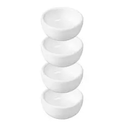 Kit 4x Cubeta Porcelana 40mL Autoclavável Estética - Peelings, Máscaras, Mistura Pó Liquido Gel Henna