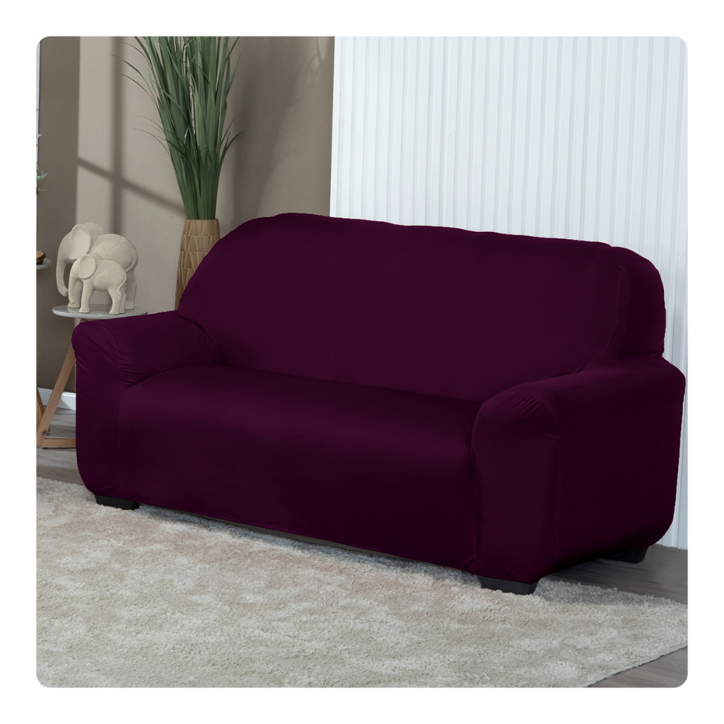 Capa De Sofá Lisa Avulsa 3 Lugares Em Malha Diversas Cores