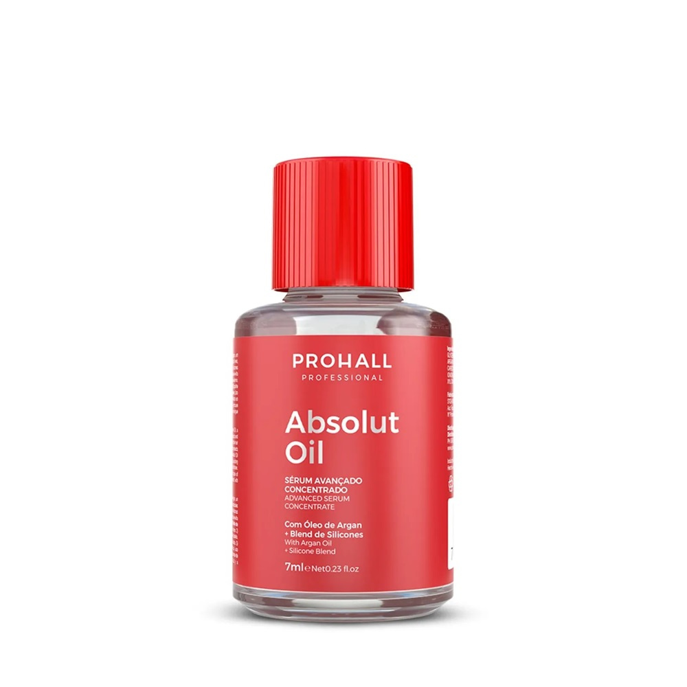 Oleo de Argan Prohall Reparador de Pontas Sérum Absolut Oil e Blend de Silicones 7ml