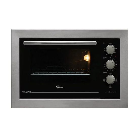 Imagem Forno Elétrico Fischer de  Embutir Fit Line 48 Litros Inox