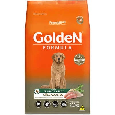 Ração Golden Adulto Raça Média Frango e Arroz 20 kg