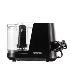 Mini Processador Elétrico Amvox 100W APR 1001 Black