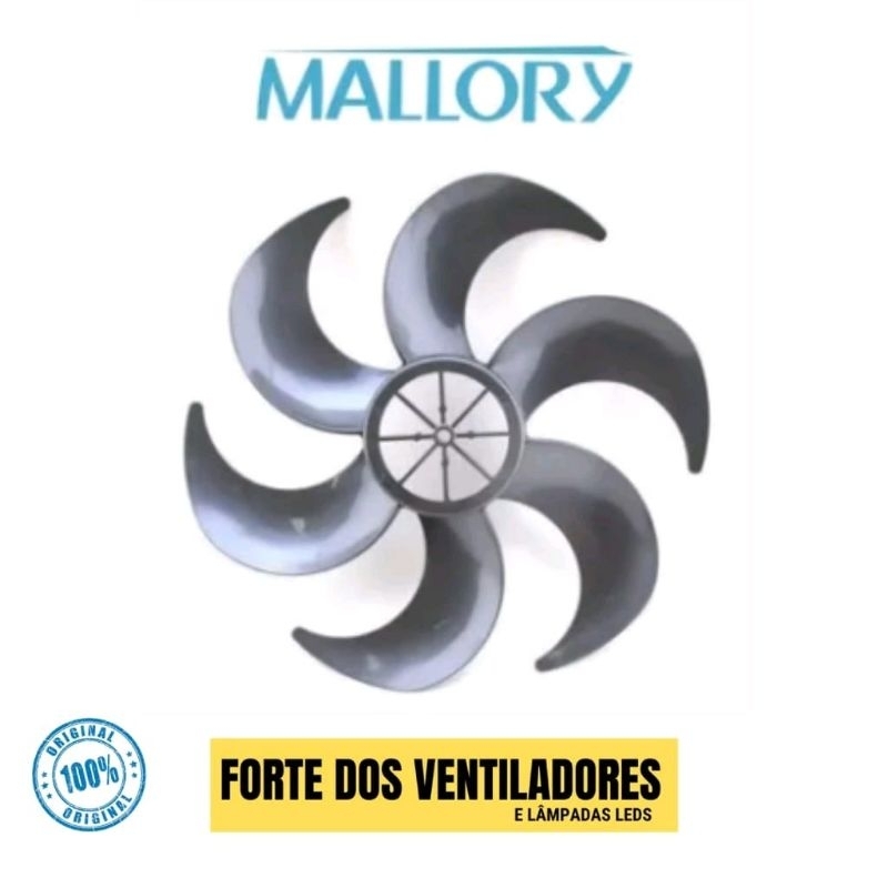 Hélice Vent Mallory Prata 6 Pás 30cm Turbo Silêncio Original em Oferta na Shopee