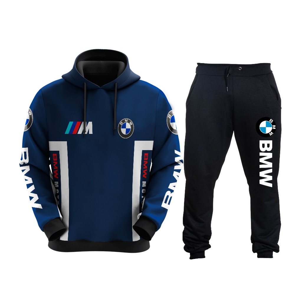 kit Conjunto De Moletom Blusa E Calça Bmw Carro E Moto Escolha Modelo em Oferta na Shopee