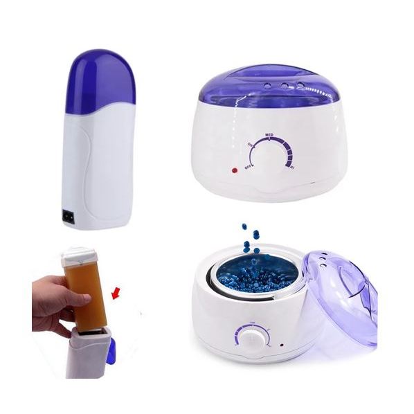 Kit Depilação Aquecedor Cera Panela Elétrica e Derretedor Roll-on Termocera  110V