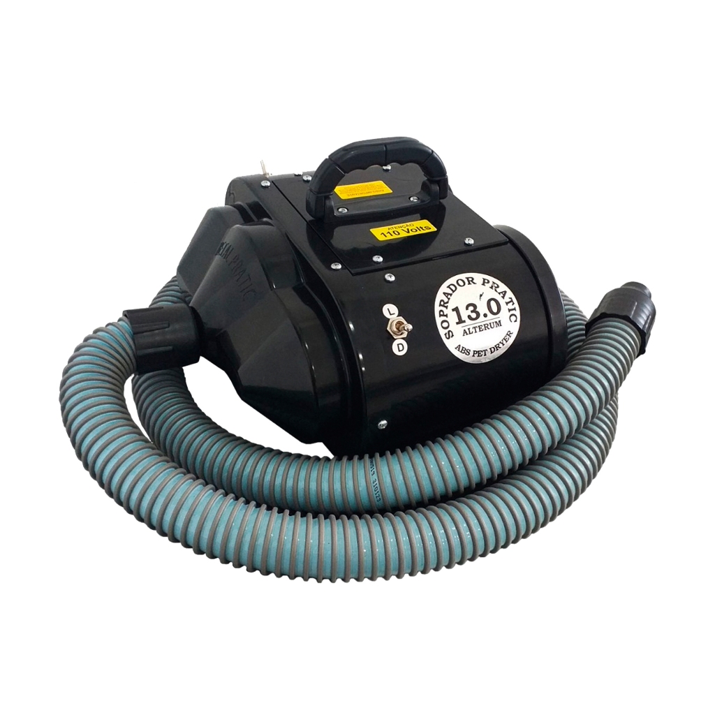 Soprador 2 Motores Alterum Super Forte Pet Shop 127v Preto