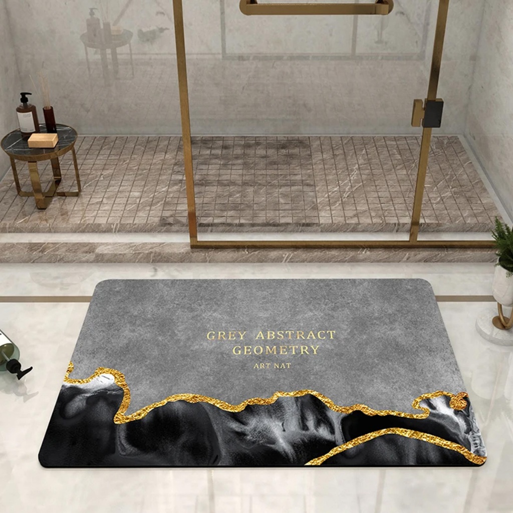 Tapete De Banheiro Macio Secagem Rápida 60x40cm Antiderrapante Absorvente em Oferta na Shopee