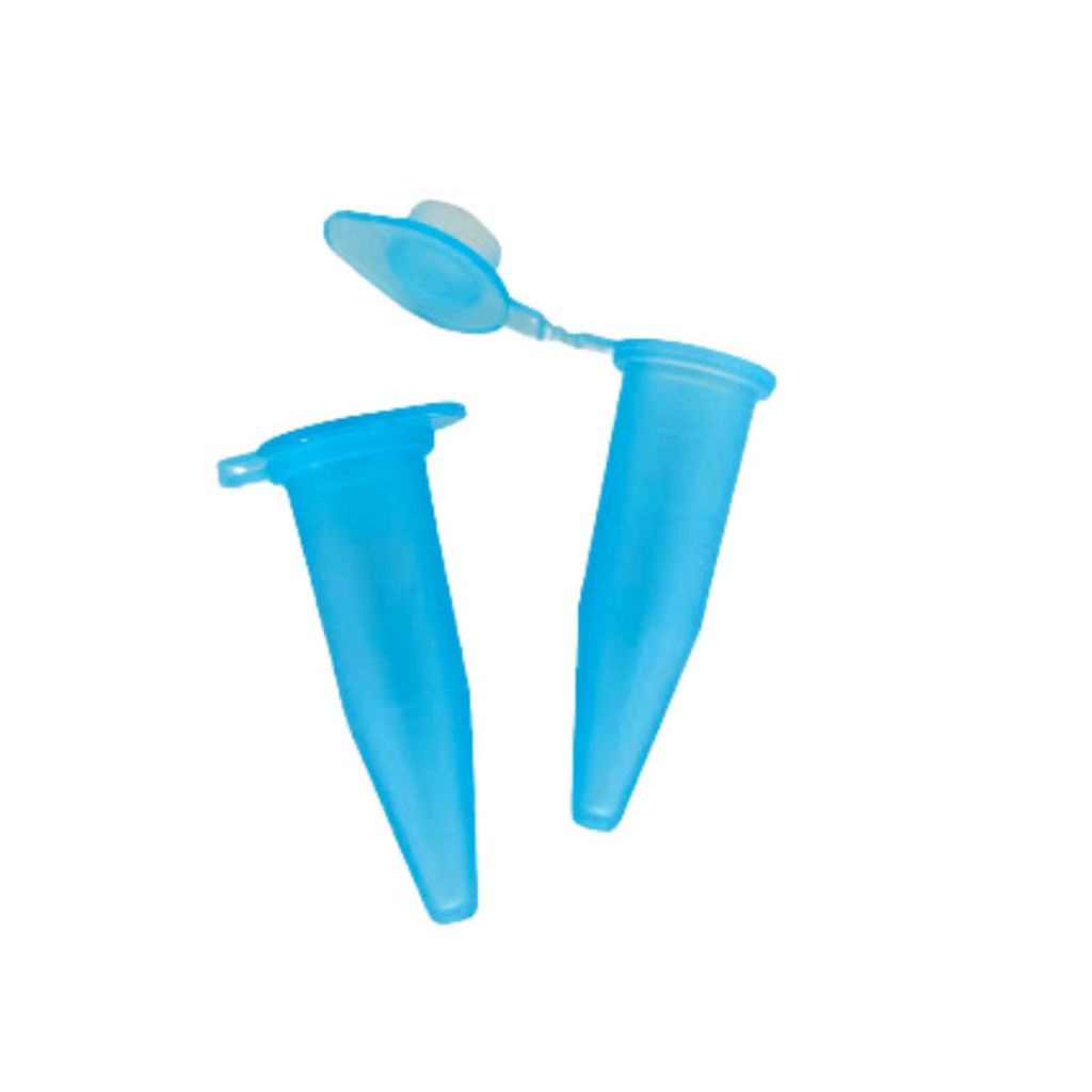Microtubo Pino Flaconete Reduzido 0,8ml Pacote 1.000 Unidades - Azul Promoção Fundo Cônico Capsula