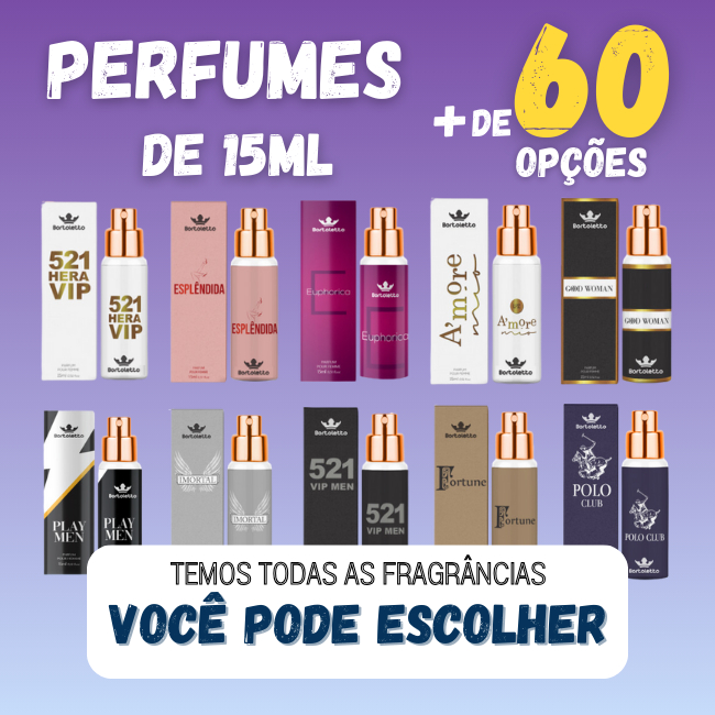 Perfume de 15ml Bortoletto