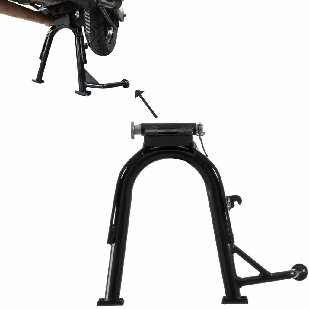 Cavalete Central Com Pino e Mola Pro Tork Fazer 250 2006 a 2017 Preto Motocicletas