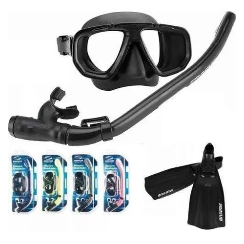 Kit Mergulho Nadadeira, Mascara e Snorkel Seasub
