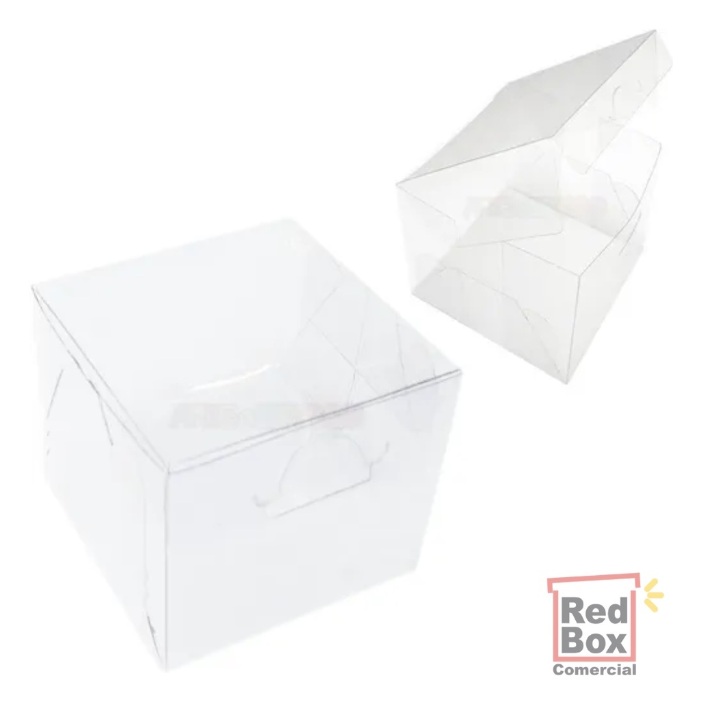 100 Caixas De Acetato 10x10x7 Cm Transparentes Caixinhas Pet em Oferta na Shopee