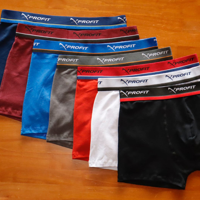 Kit 5 Cuecas Boxer Adulto ALGODÃO Masculina Cottom