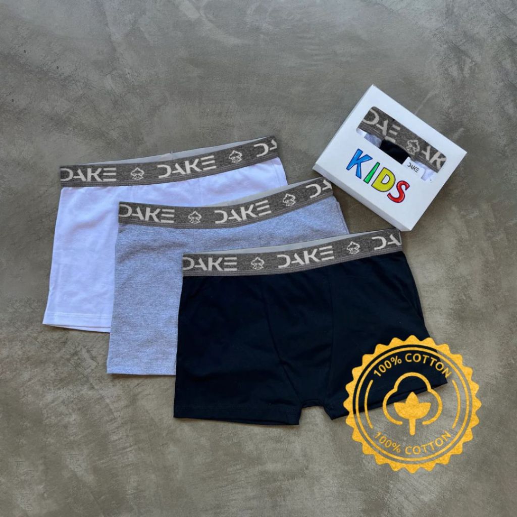 Kit Cueca Infantil Algodão Premium Boxer Box Kids