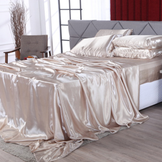 Conjunto de Cama Cetim 4 peças Charmousse Premium Tamanho Casal Padrão Queen e King em Oferta na Shopee