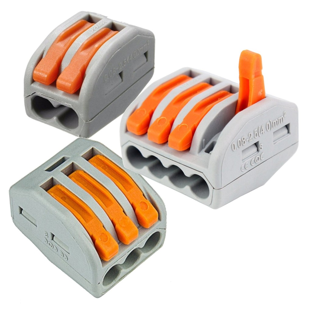 10X Conector Alavanca Borne Emenda de Fios Derivação PCT212 Kit C/ 10pçs em Oferta na Shopee
