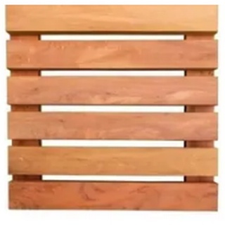 Deck Modular de Madeira 35x35 ou 50x50 treliça Cor Natural em Oferta na Shopee