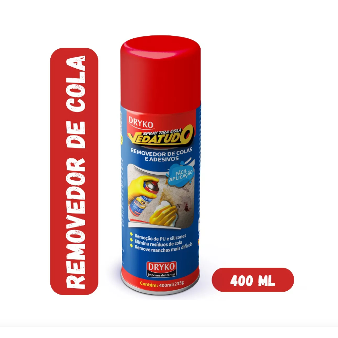 Removedor De Colas Dryko Adesivos Pu E Silicone 400 Ml Remove Tudo em Oferta na Shopee