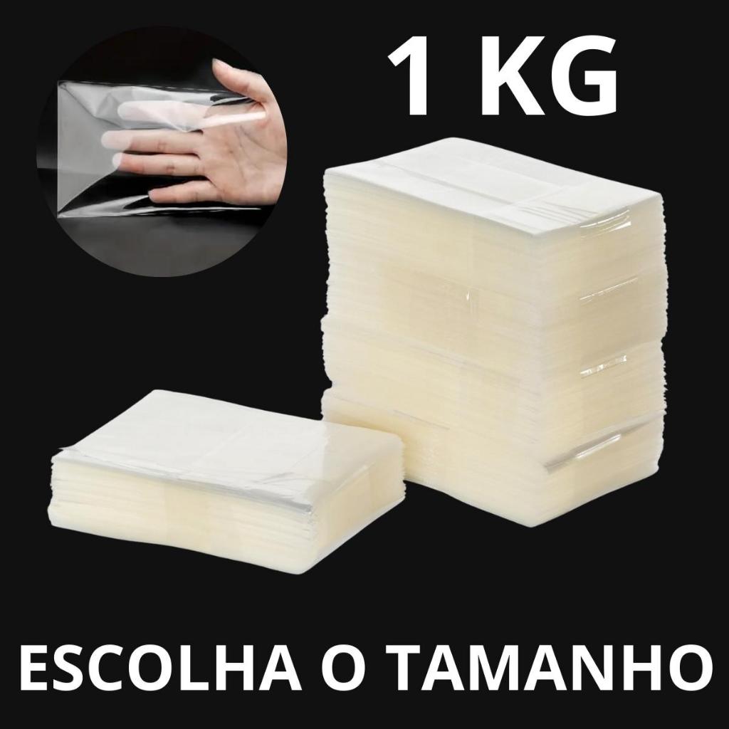 1kg Saco Saquinho Transparente Brilhoso, Tipo Celofane, Embalagem PP Brilhante- Super Oferta
