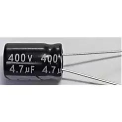 10 Peças- Capacitor Elco Para Maquina De Lavar 4,7uf/400v 105°