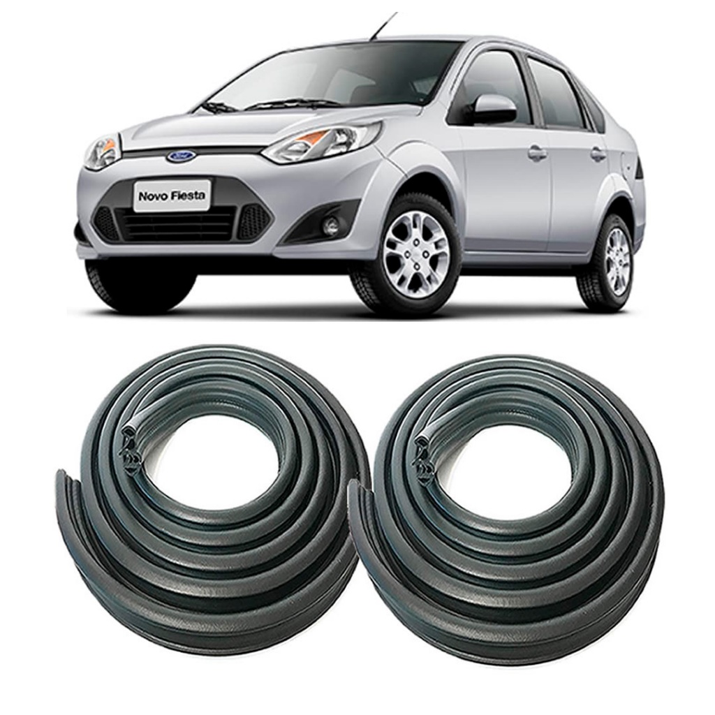 Par Borrachas de Vedação Fiesta Dianteiras ou Traseiras Com Aba de Acabamento 2002 a 2014 em Oferta na Shopee