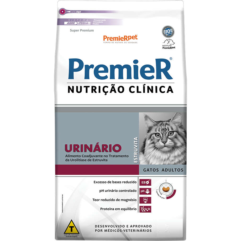 Ração Premier Urinário Gato 7,5kg em Oferta na Shopee