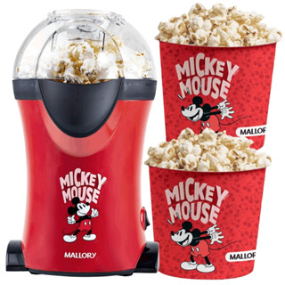 Pipoqueira Elétrica Disney Mickey Mallory Com 2 Baldes Pipoca