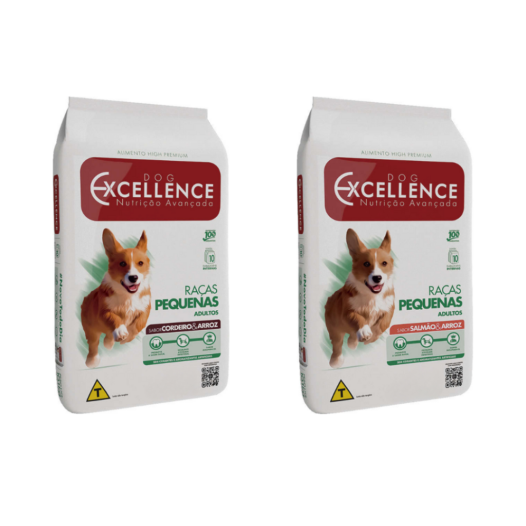 Ração Cães Dog Excellence Raças Pequenas Adultos Escolha o Sabor