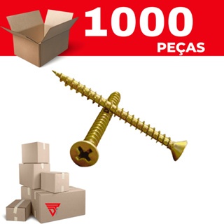 Parafuso Chipboard Chata Para Madeira 5,0 X 50 em Oferta na Shopee